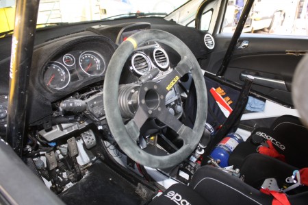 Rebenland Rallye 2014 Opel Corsa OPC Cockpit Innenraum Service