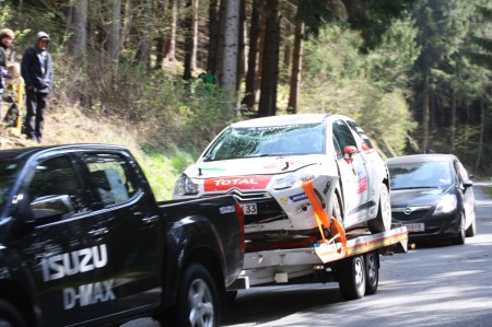 Lavanttal Rallye 2014 Citroen Racing Trophy Citroen Cup DS3 Michael Wolters Unfall Crash Schaden SP 8