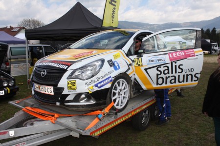 Lavanttal Rallye 2014 Opel Corsa OPC Rallye Cup Service