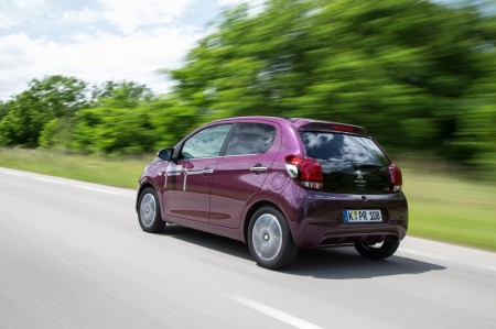 Peugeot 108 Heck Seiten Ansicht